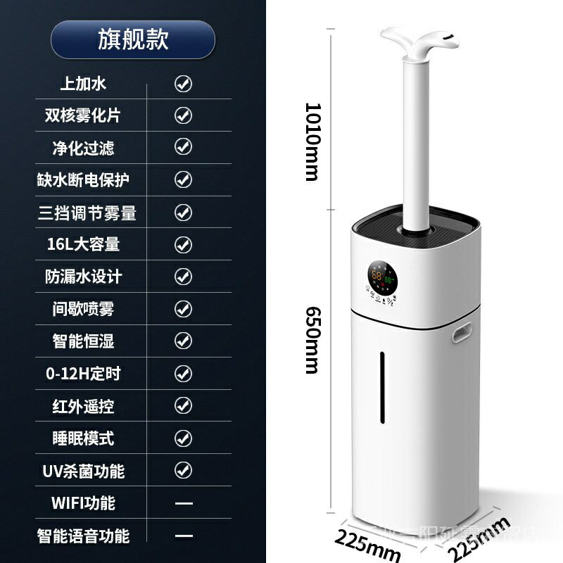 工業家居爆款秒殺新款外貿代發上加水加溼器商用家用工業大霧量可加消毒水噴霧