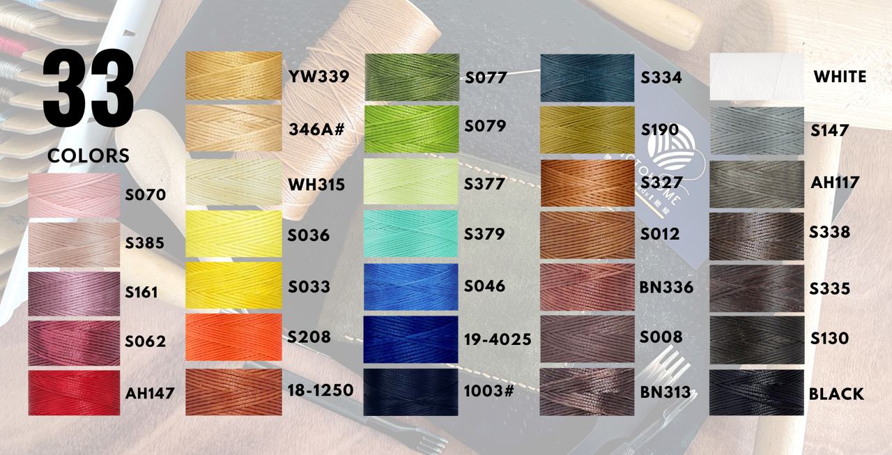 【工廠直營】【台灣製造】【編織扁蠟線0.8MM 】【150D】【200公尺】【33色】走馬蠟線、手縫線、皮革線、蠟線編織 1