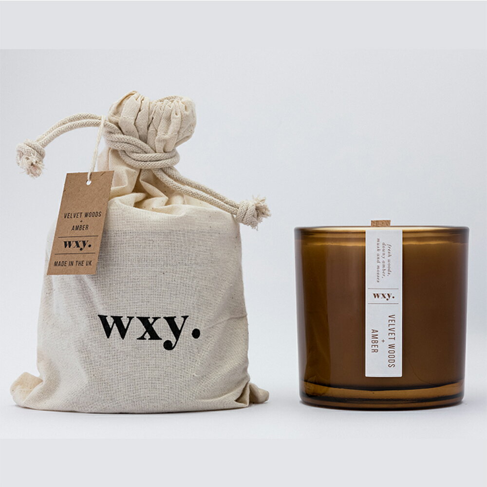 【英國 wxy】Amber 蠟燭(L)- 絲絨木 & 琥珀 /350g