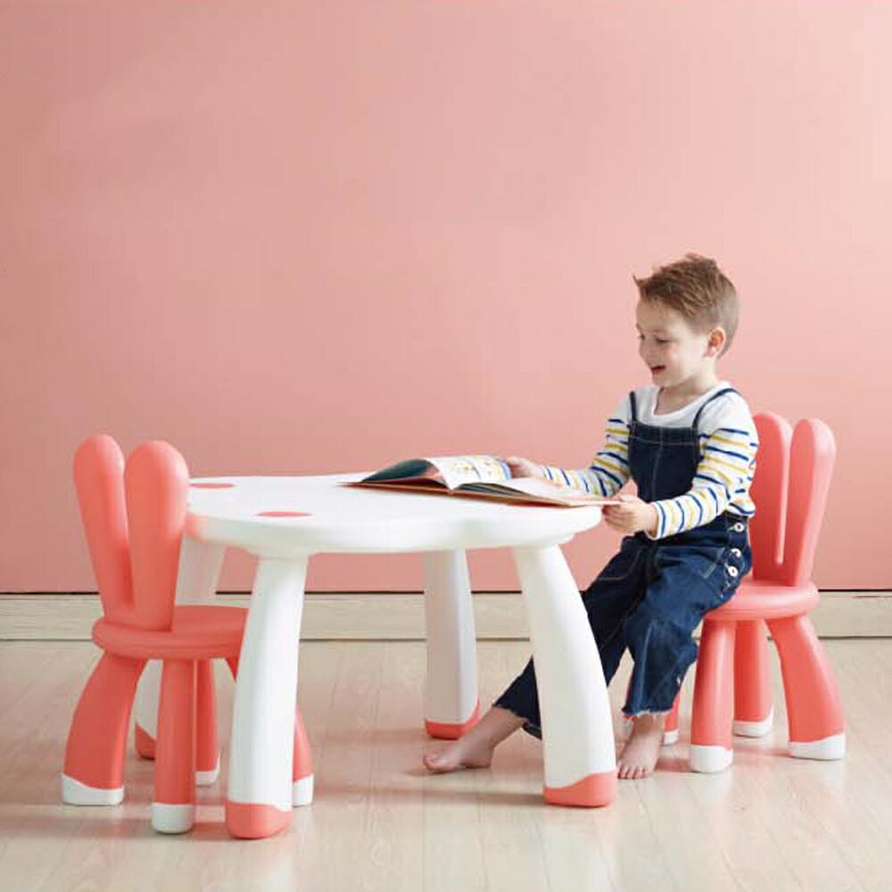 【韓國YaYa】兒童俏皮兔子桌椅組-一桌一椅(兒童桌椅組)