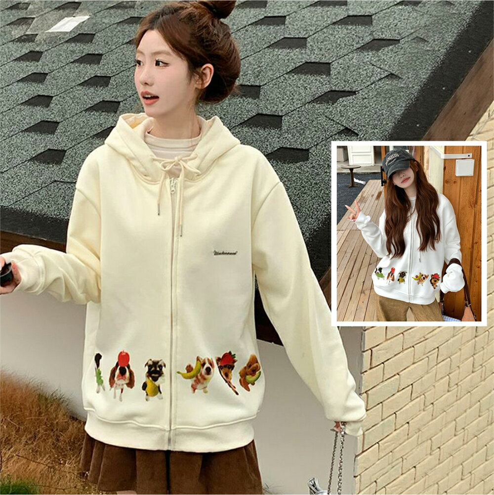 ＊ORead＊純棉華棉複合真刺繡連帽保暖外套(2色M~2XL)