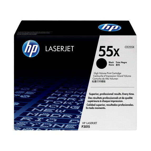【最高3000點回饋 滿額折400】 HP 55X 黑色原廠 LaserJet 高容量碳粉匣 (CE255X) For P3015DN/M521dn