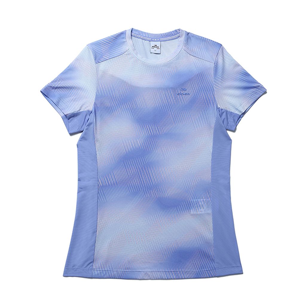 【EiDER】女排汗抗菌冰涼短袖圓領衫 短袖上衣 紫、藍、黃 / 21EDWM21224