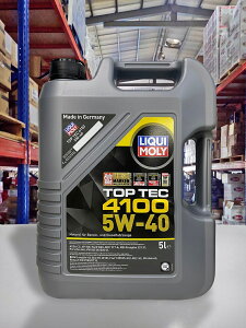 『油工廠』LIQUI MOLY 9511 TOP TEC 4100 5W40 頂及科技合成 5L 汽、柴油