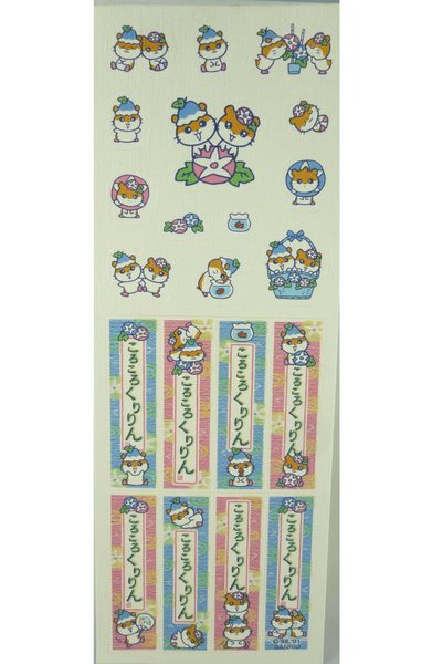 【震撼精品百貨】CorocoroKuririn 可樂鈴天竺鼠 貼紙 和風  震撼日式精品百貨