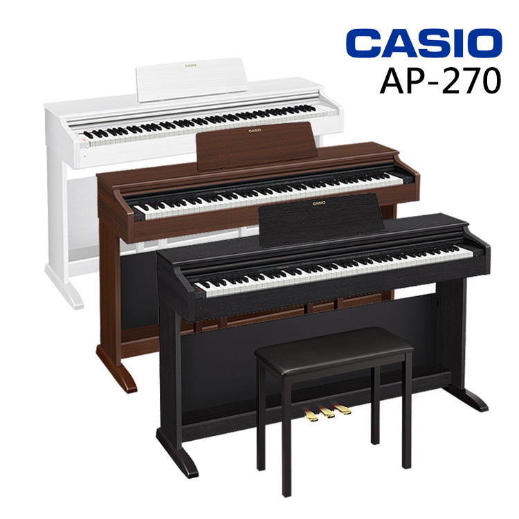 免卡分期零利率 CASIO 卡西歐 AP-270 AP270 平台鋼琴音色 滑蓋式 電鋼琴 數位電鋼琴【唐尼樂器】