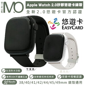 Minio 悠遊卡 第二代 錶帶 Apple Watch Ultra 2 38 40 41 42 44 45 49 mm【APP下單最高22%點數回饋】