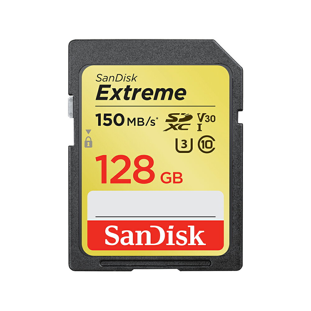 限時★.. 免運 SanDisk Extreme 128GB SDXC 150MB/s UHS-3 V30 U3 記憶卡 128G 4K可用 公司貨【夏日限時 全館點數5倍送】