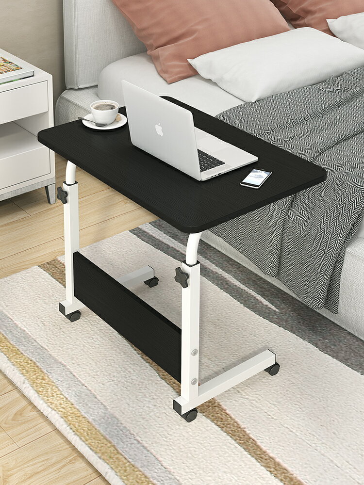 可行動床邊桌 電腦桌懶人桌台式家用床上書桌簡約小桌子簡易折疊桌可行動床邊桌【MJ5385】
