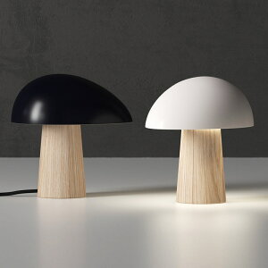 北歐丹麥檯燈臥室床頭書桌面燈現代簡約創意宅寂風民宿蘑菇燈 全館免運
