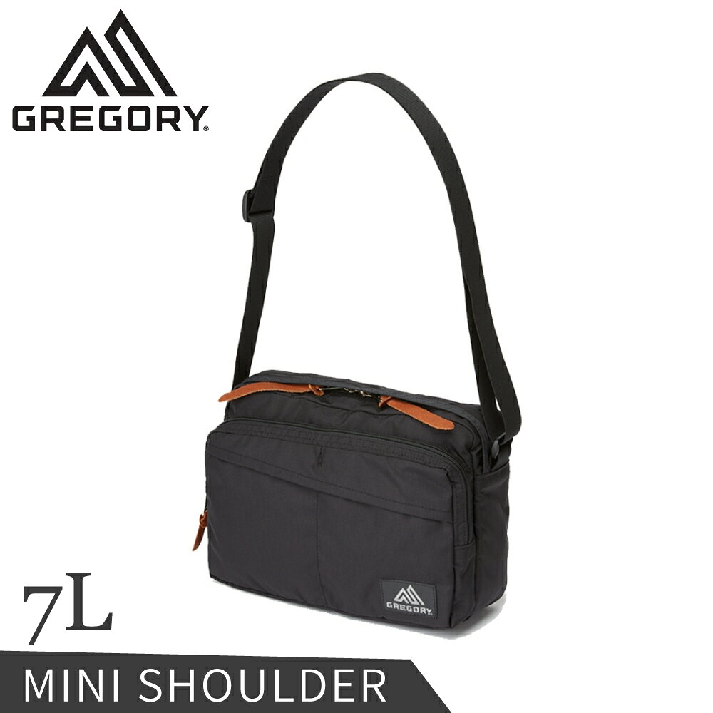 【GREGORY 美國 7L MINI SHOULDER 斜背包《黑》】125403/側背包/隨身包/休閒包/小包