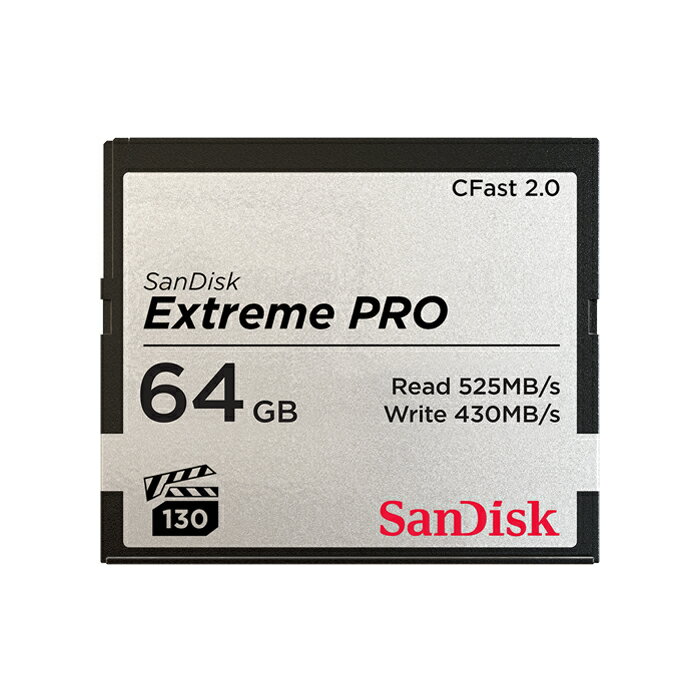 ◎相機專家◎ Sandisk Extreme PRO CFAST 2.0 64GB CF 525MB/s 64G 增你強公司貨【跨店APP下單最高20%點數回饋】