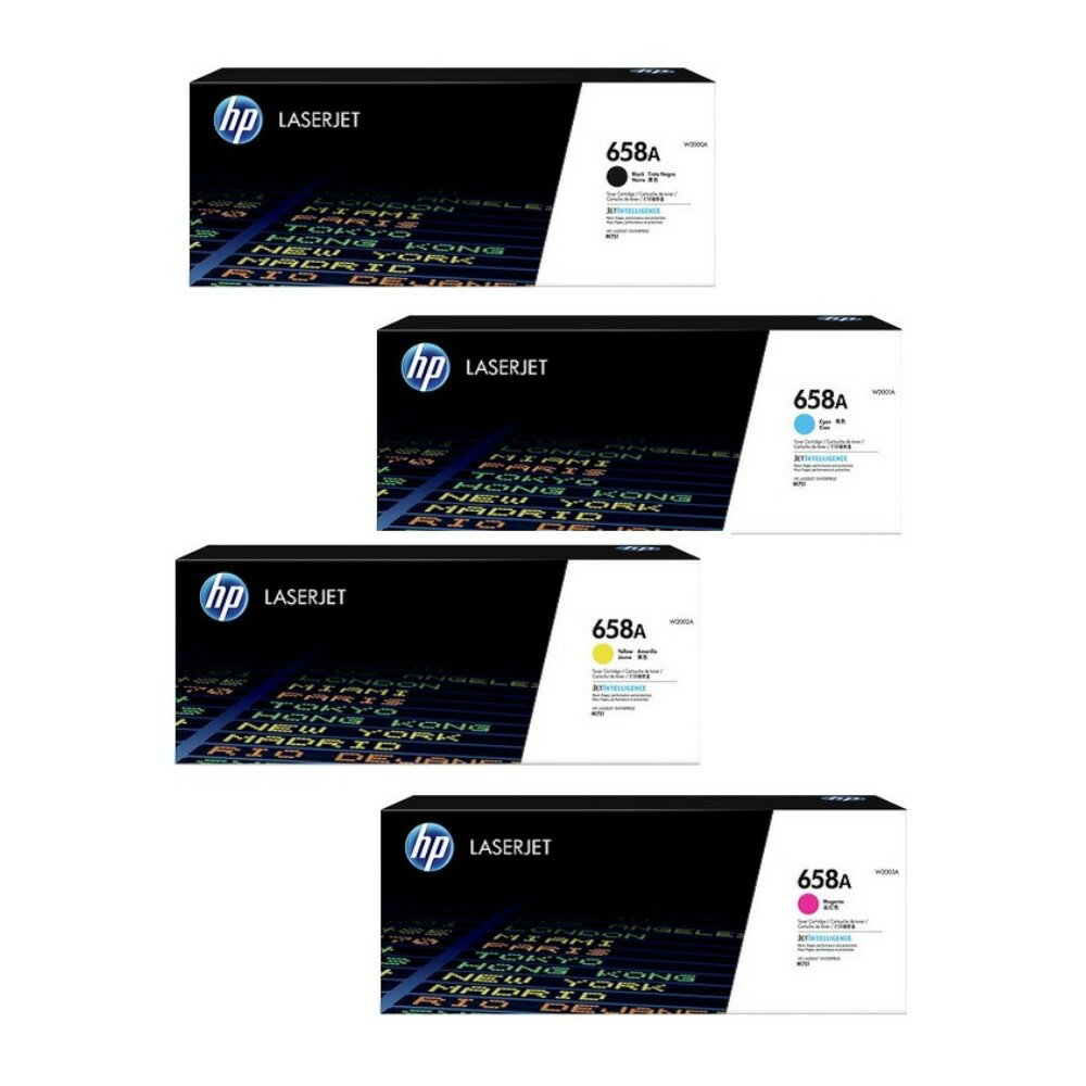 HP 658A 原廠碳粉匣 四色 W2000A/W2001A/W2002A/W2003A 適用 Color LJ Enterprise M751dn(T3U44A) / M751n