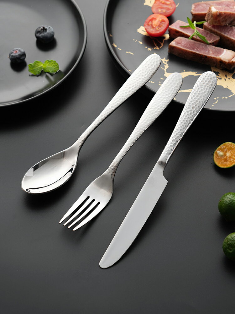 歐式304不銹鋼刀叉兩件套食品級西餐餐具牛排刀叉勺套裝