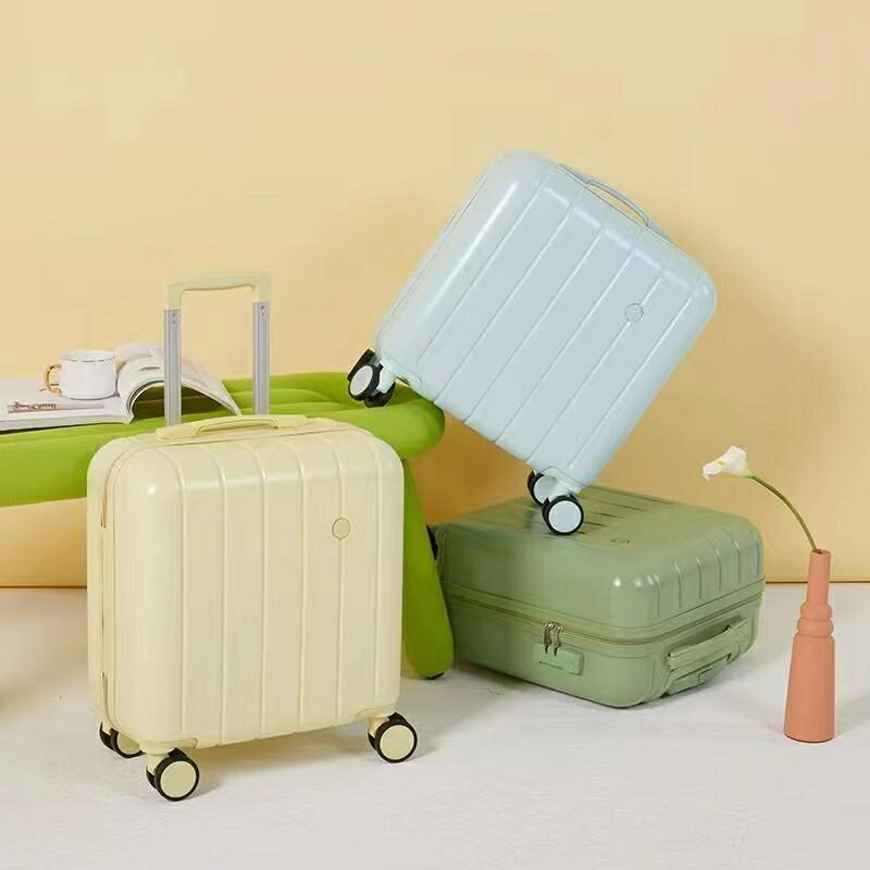 小型行李箱 登機箱 旅行箱 拉杆箱 化妝箱 密碼箱 女靜音 萬向輪 多功能18吋 20吋行李箱子