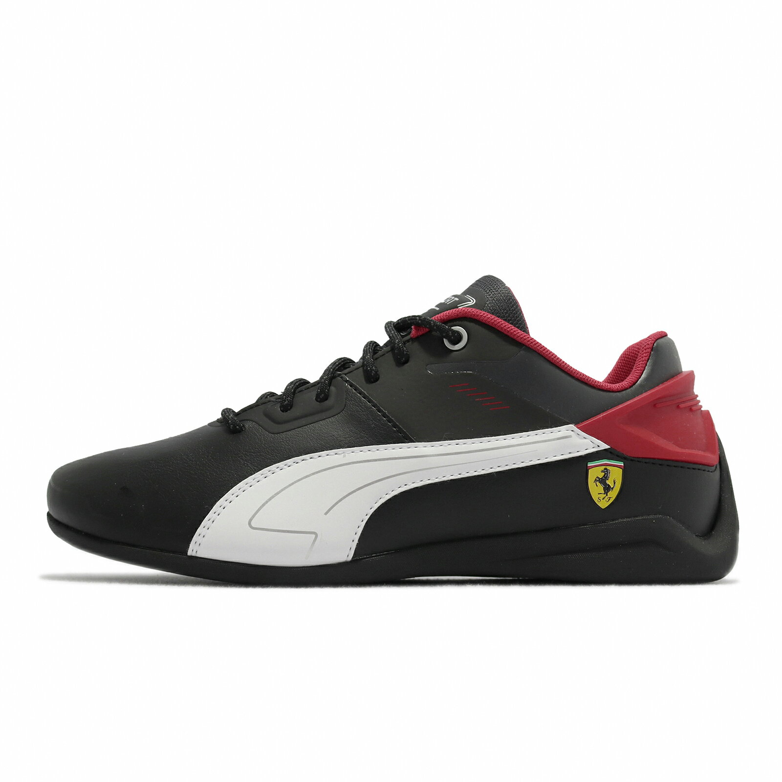 Puma 賽車鞋 Ferrari Drift Cat Delta 男鞋 黑白 紅 皮革 法拉利 躍馬 休閒