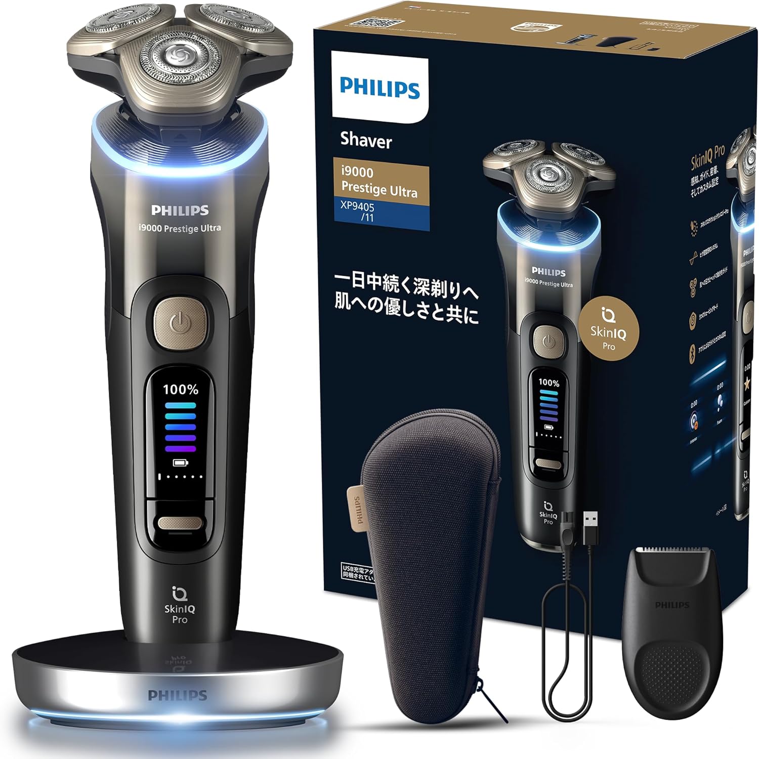 飛利浦 Philips XP9405/11 i9000 Prestige Ultra 乾濕兩用 刮鬍刀 SkinIQ Pro 日版原裝進口