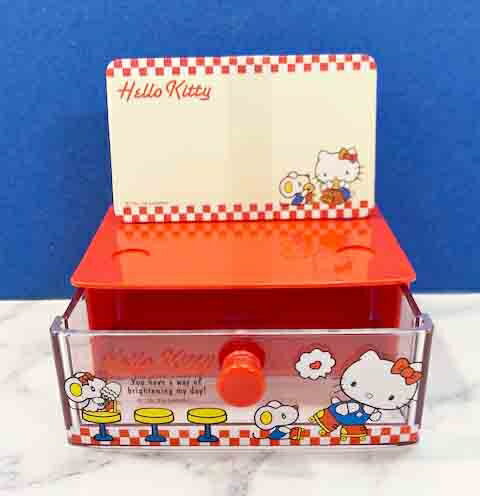 【震撼精品百貨】Hello Kitty 凱蒂貓 三麗鷗 KITTY 便條紙附盒*98191 震撼日式精品百貨