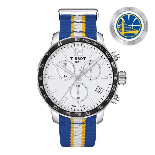 TISSOT 天梭 T0954171703715 QUICKSTER 勇士隊特別版計時腕錶 42mm