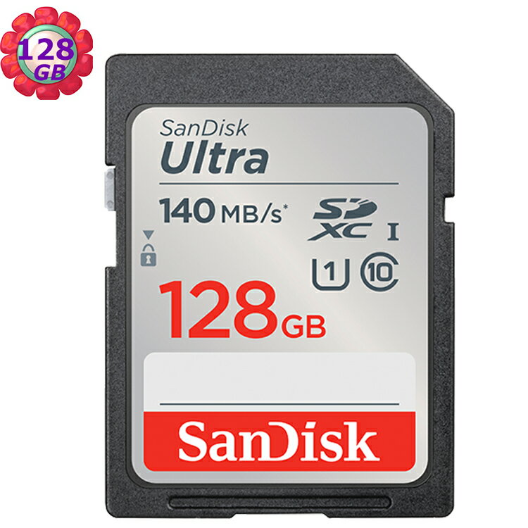 SanDisk 128GB 128G SDXC Ultra【140MB/s】SD SDHC U1 C10 UHS SDSDUNB-128G 相機記憶卡