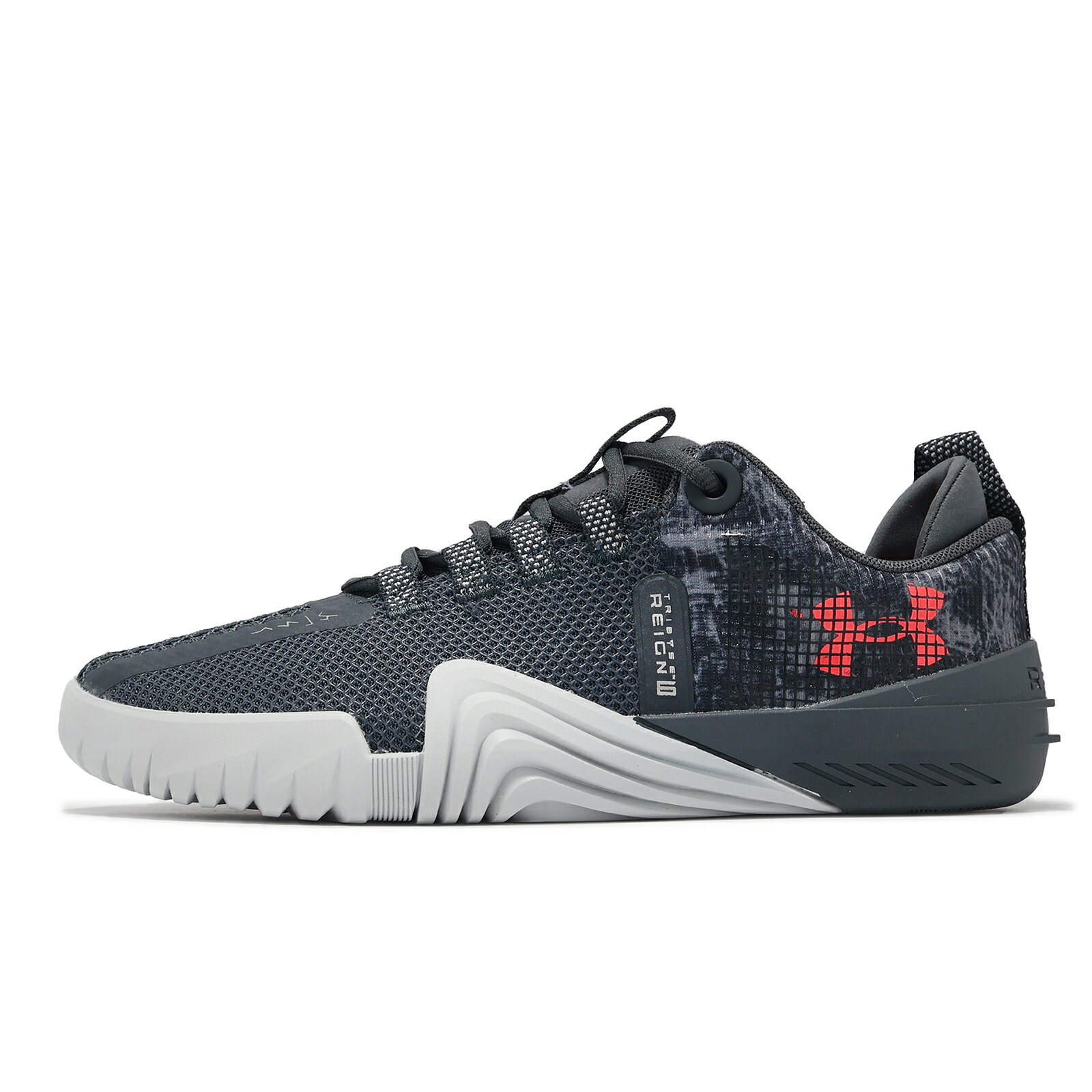Under Armour UA 訓練鞋 W TriBase Reign 6 Q1 女鞋 灰 紅 緩衝 支撐 運動鞋 UA