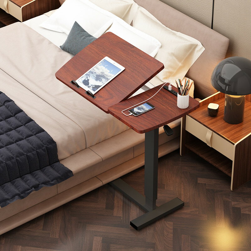 床上電腦桌家用實木書桌可折疊升降移動學習沙發床邊小桌子床上桌