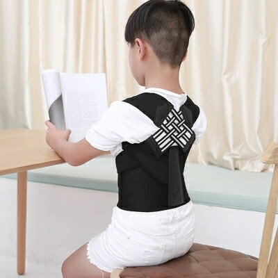 駝背背部兒童學生駝背預防帶小孩男女脊椎坐姿糾正衣透氣四款