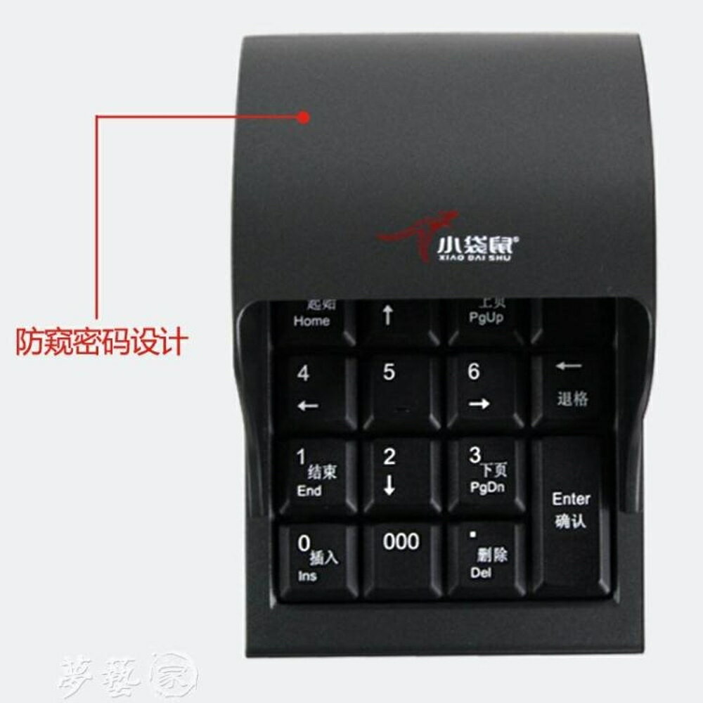買一送一 小鍵盤 小袋鼠鍵盤 DS-2029防窺密碼 數字小鍵盤 銀行證券 超市收銀 19鍵 夢藝家