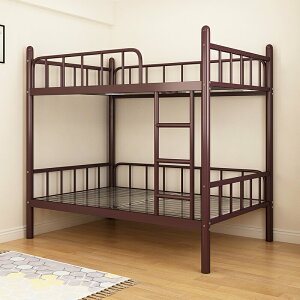 304加厚不銹鋼雙層床上下鋪鐵架床學生宿舍員工簡約雙人床1.5米床
