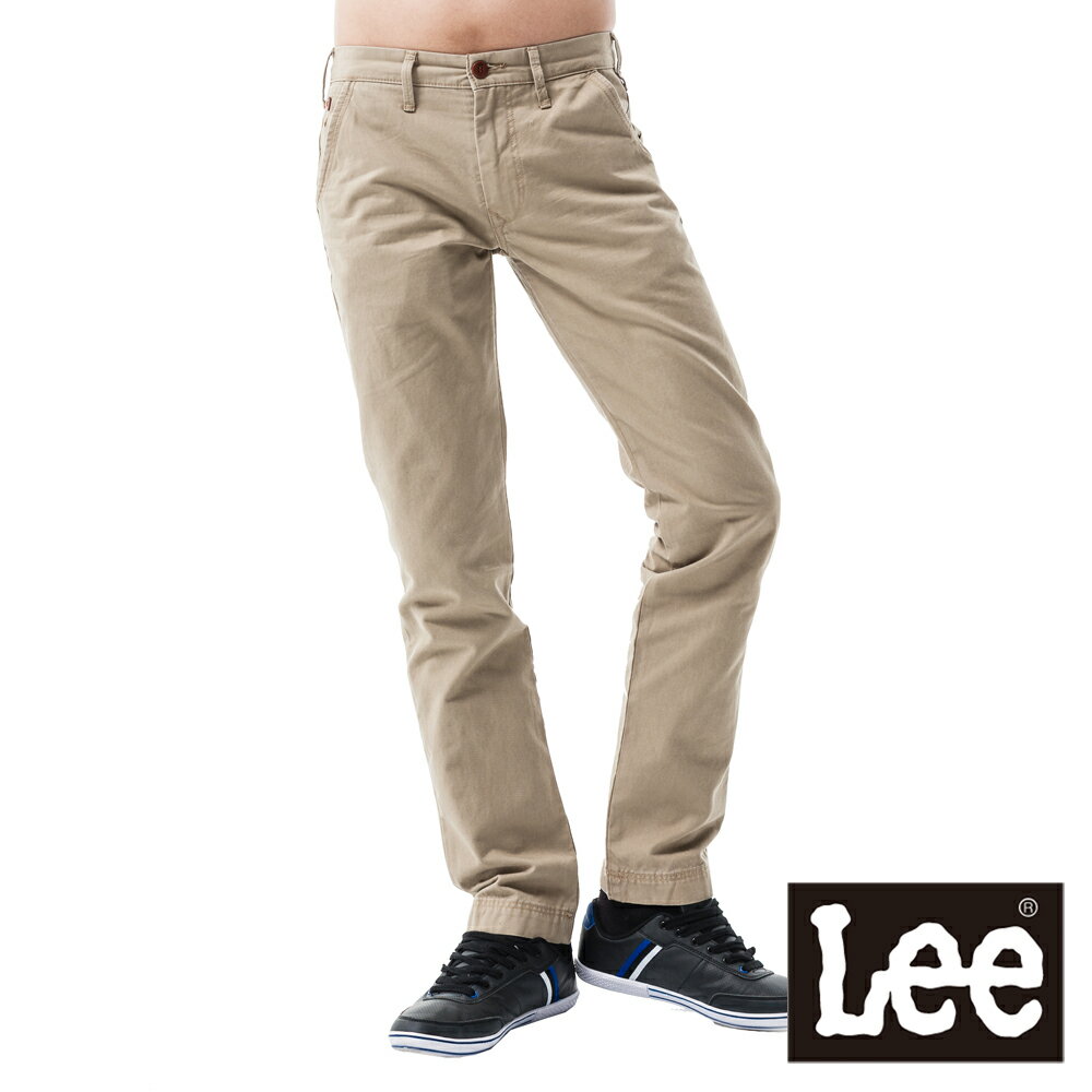 Lee 休閒褲低腰舒適窄腳-男款(卡其)