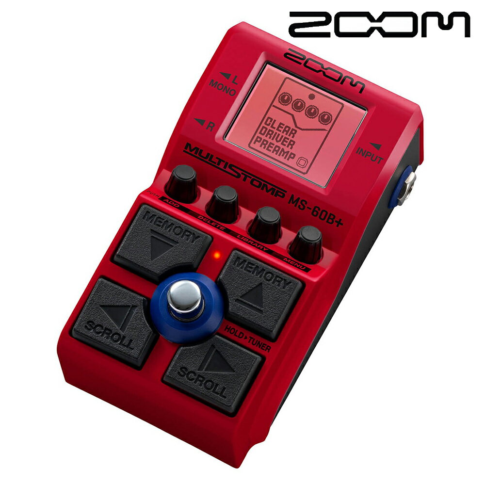 非凡樂器『ZOOM』電貝斯單顆型綜合效果器 MS-60B+ / 公司貨保固