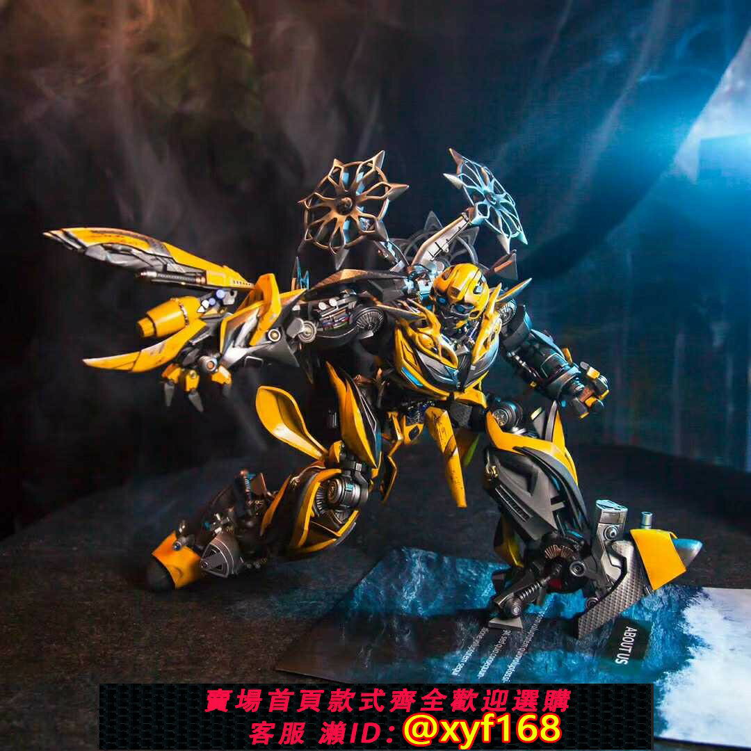 {台灣公司貨 可打統編}comicave 1/18 變形金剛4 CS大黃蜂 超大可動發光變形金剛 合金版