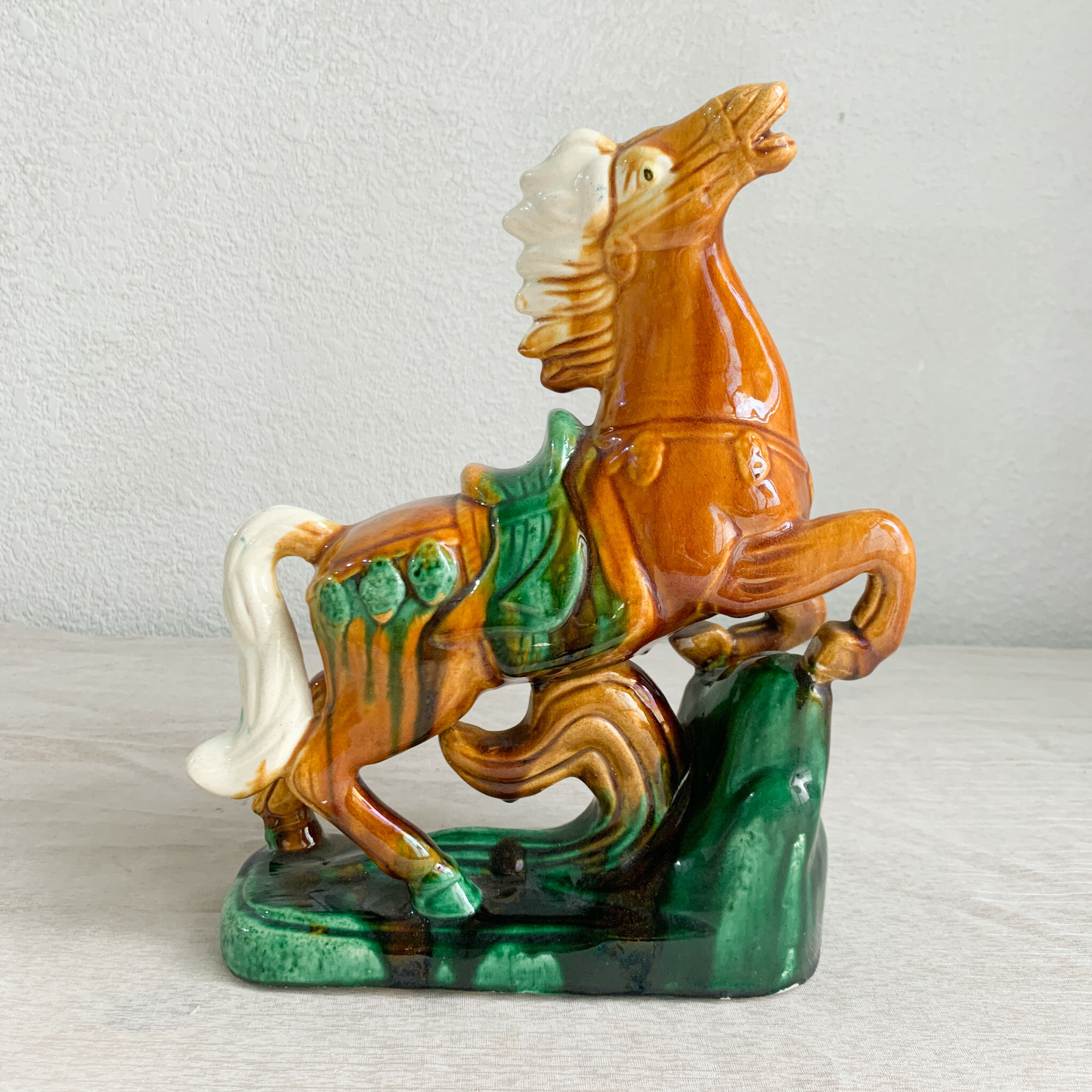 唐三彩盒子美術品茶道具