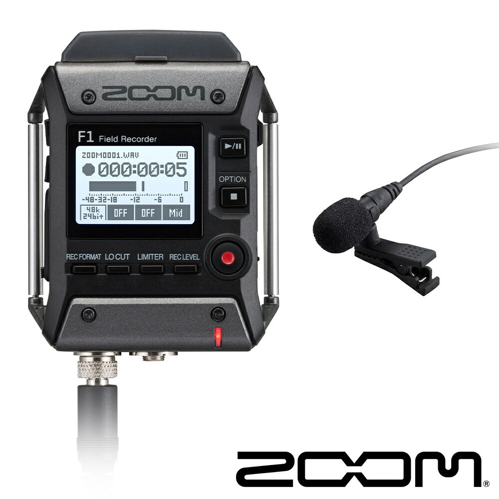 限時★.. ZOOM F1-LP 全向式領夾麥克風 隨身錄音機 Lavalier 輕巧 正成公司貨 兩年保固【夏日限時 全館點數5倍送】