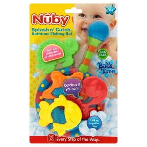【onemore】 Nuby Splash 'n Catch Bath Time Fishing Set洗澡玩具-小魚撈撈樂
