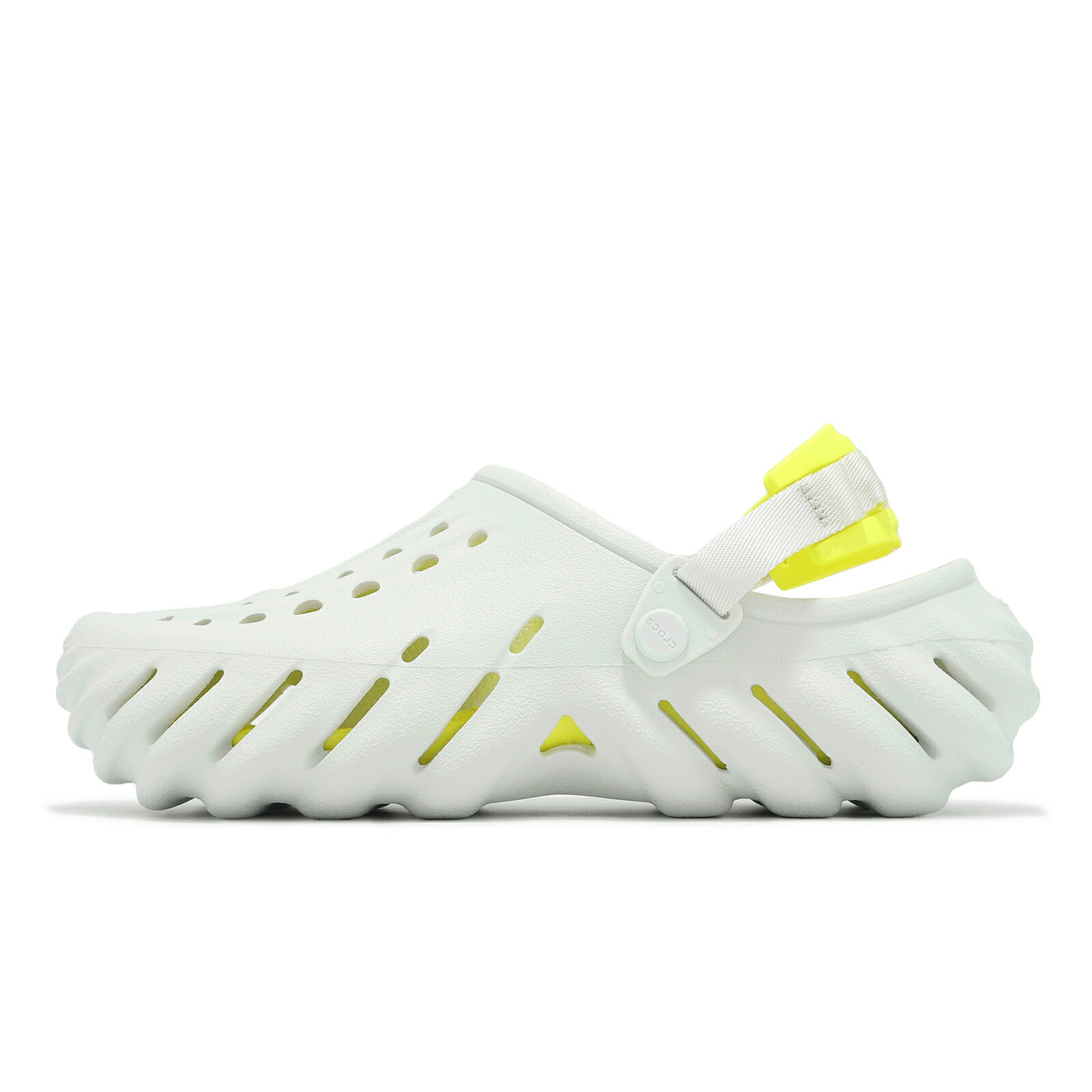 Crocs 洞洞鞋 洞洞鞋 Echo Clog 男女鞋 月光灰 波波克駱格 涼拖鞋 休閒鞋 2079371NK