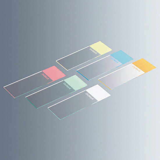 《德製》彩色載玻片 Microscope Slide, Color One End