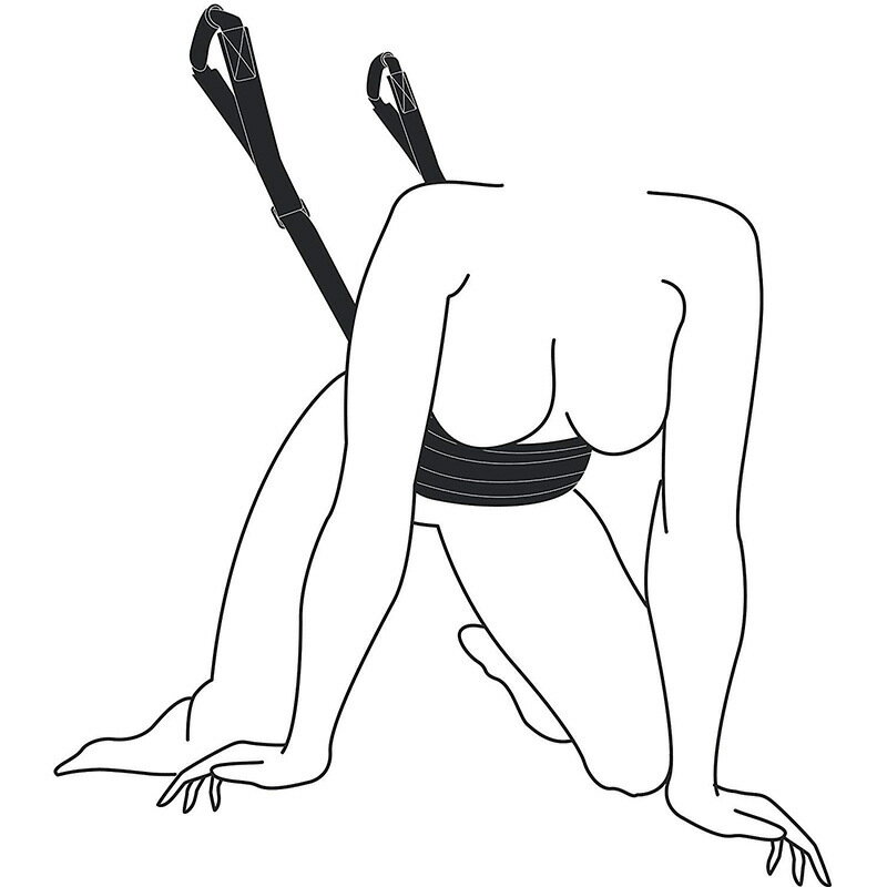 【情趣用品 超值好物】男女房事性愛省力工具背後式省力帶sm情趣輔助調教提臀帶後入愛愛