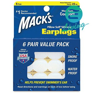 Mack's Earplugs 黏土耳塞 (6入) #00007【最高點數22%點數回饋】