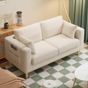 布藝沙發客廳2023新款單人豆腐塊簡約現代出租房雙人小戶型沙發椅