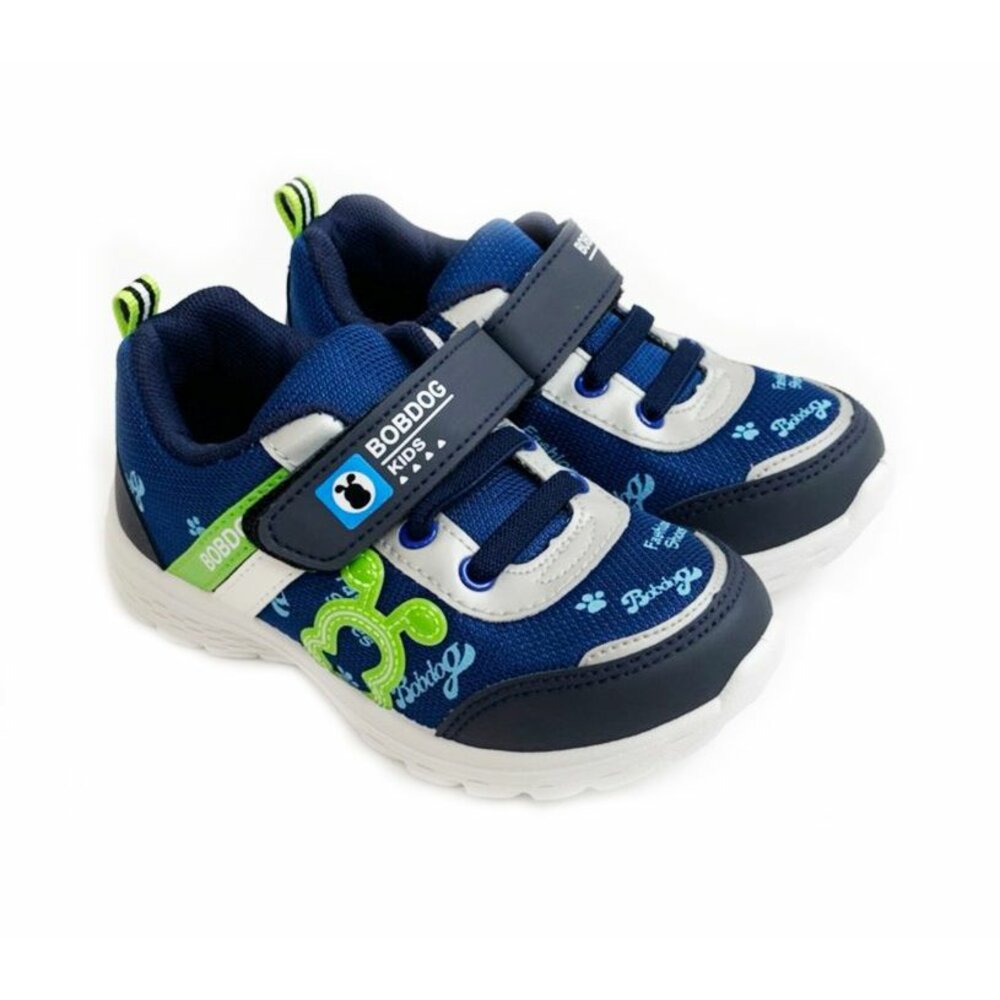 台灣製巴布豆透氣運動鞋-藍色 - 女童鞋 男童鞋 運動鞋 大童鞋 休閒鞋 布鞋 現貨 台灣製 MIT BOBDOG