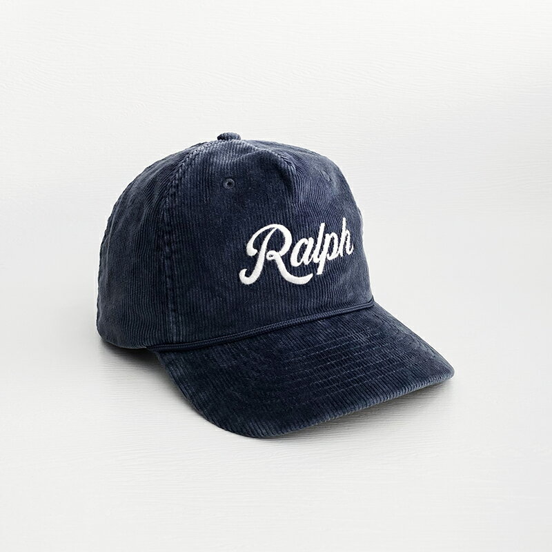 美國百分百【全新真品】Ralph Lauren 帽子 休閒 配件 RL POLO 燈芯絨 棒球帽 深灰 CR22