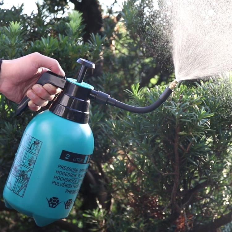 家用消毒手動氣壓式塑膠噴壺澆花壺洗車用小型高加壓噴霧器灑水壺 雙11全館免運