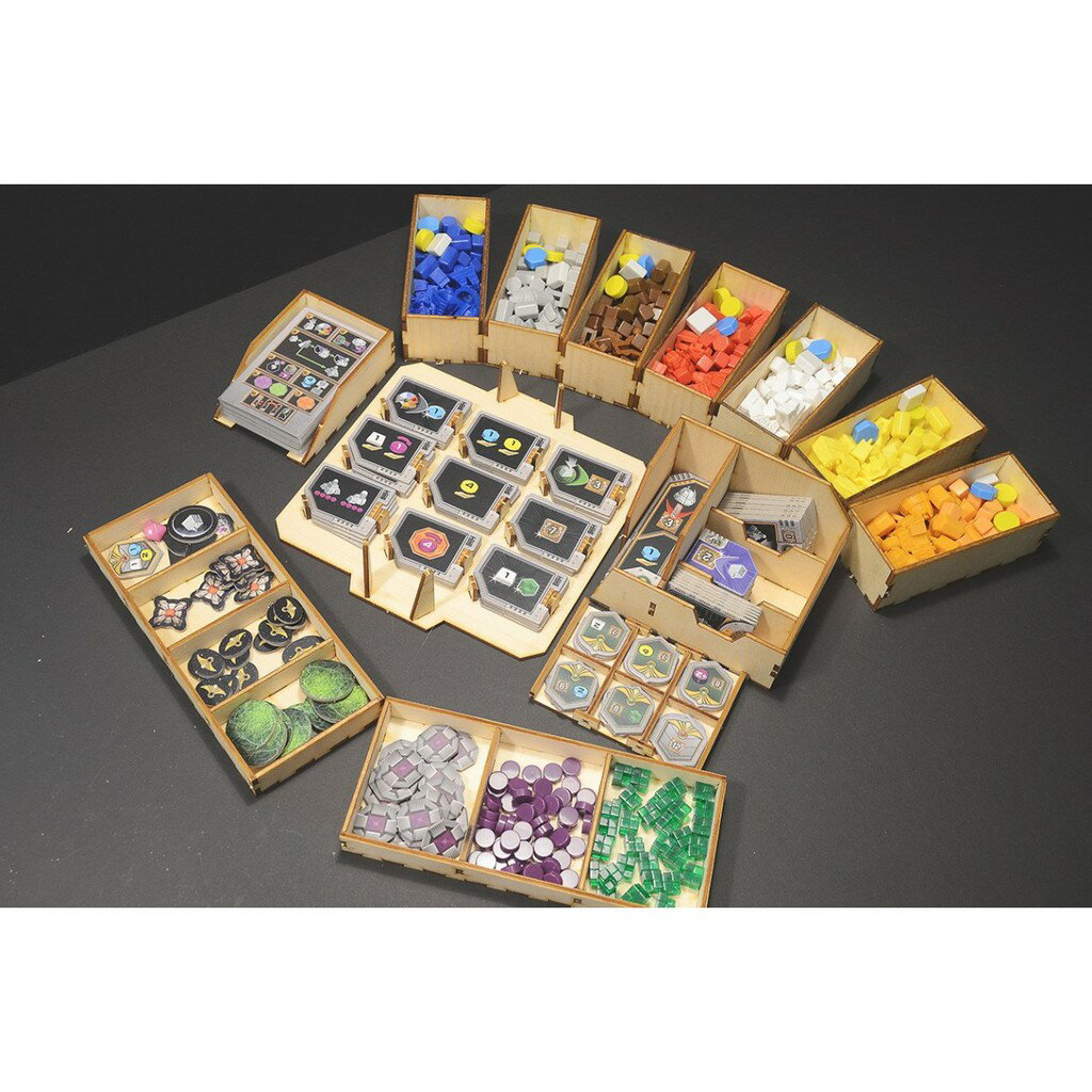 【桃園桌遊家】蓋亞計畫 Gaia Project 桌遊收納盒【免膠組裝】【烏鴉盒子收納盒】 2