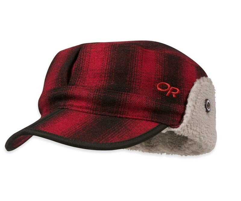 【【蘋果戶外】】Outdoor Research OR243658 1080 紅 Yukon Cap 羊毛混紡透氣保暖護耳帽 保暖帽.狩獵帽.休閒帽.鴨舌帽.紳士帽 86071