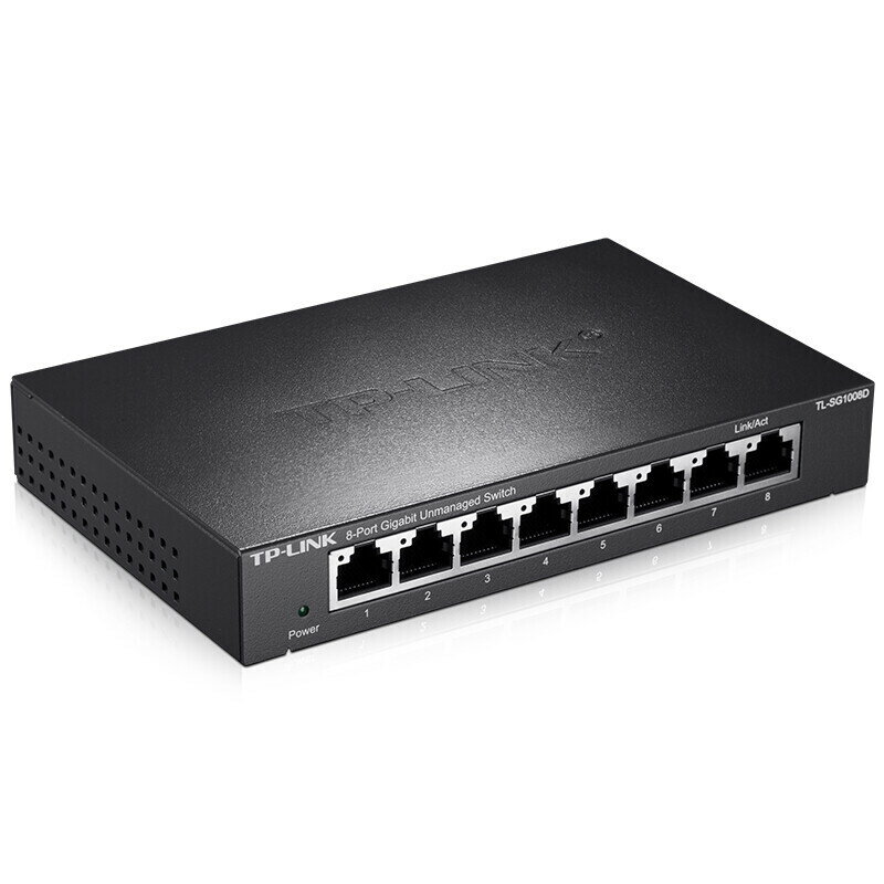 【快速出貨】 免運 網路交換機 TP-LINK千兆交換機8口TL-SG1008D企業級監控網路網線分線器分流器~優樂悅