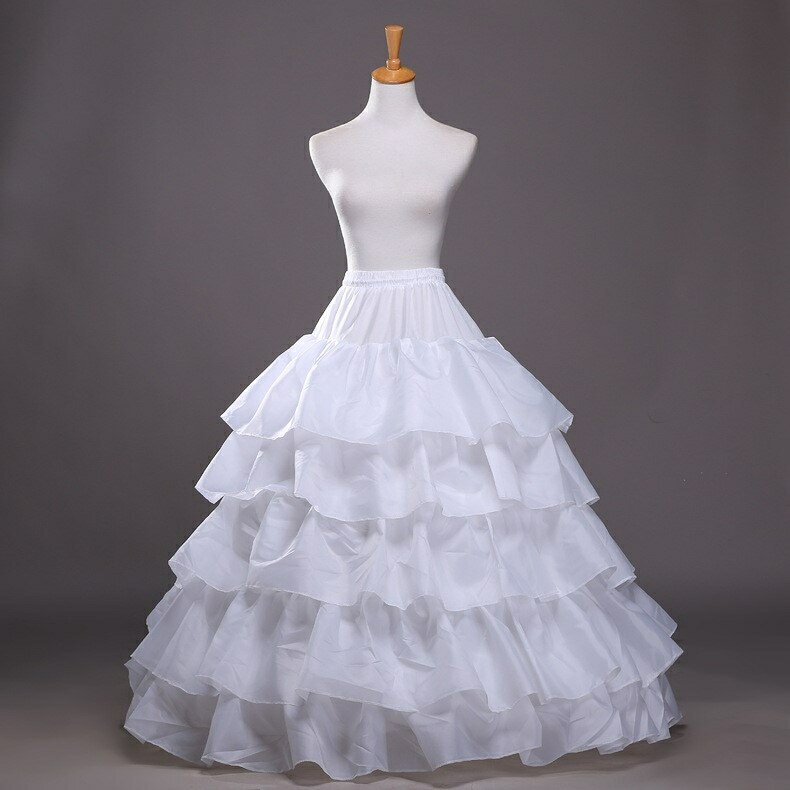新款新款裙撐四鋼圈五荷葉大直徑婚紗禮服蓬襯裙婚紗裙撐演出潮流