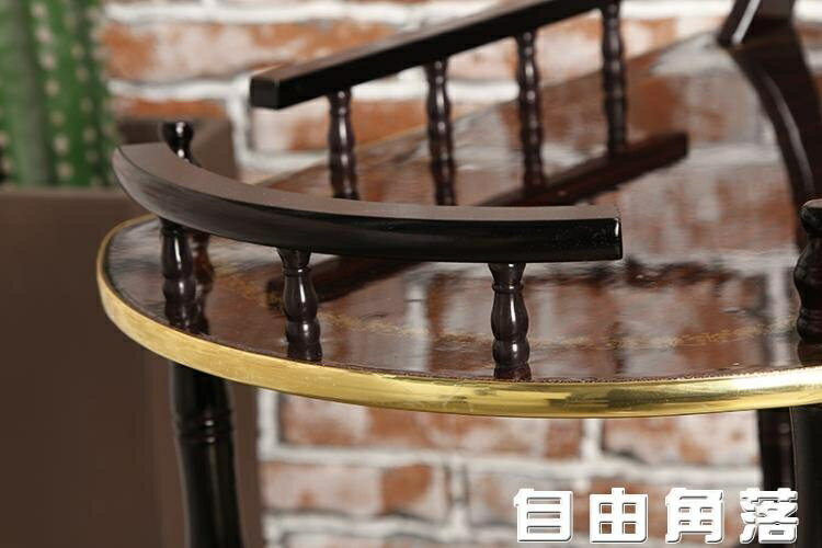 木質酒水車 小吃車 美食車 酒店行動餐車 廚房用推車 酒水車推車歐式
