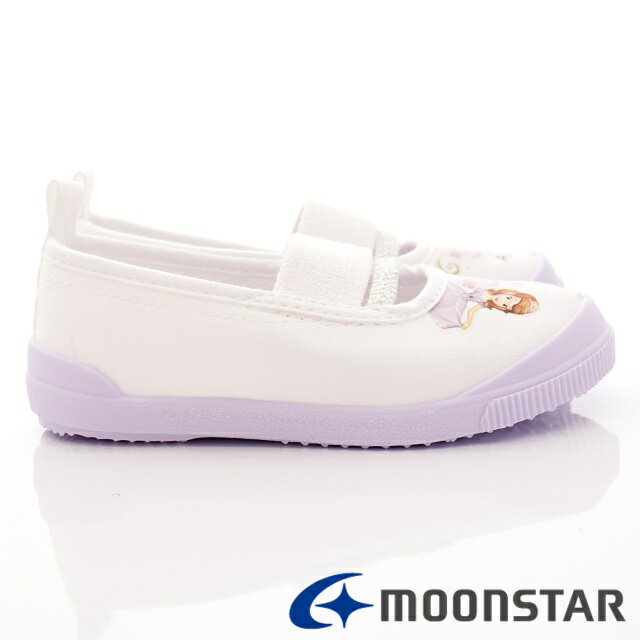 日本月星Moonstar機能童鞋迪士尼聯名系列日本製寬楦蘇菲亞公主室內鞋款S019紫(中小童段) 3