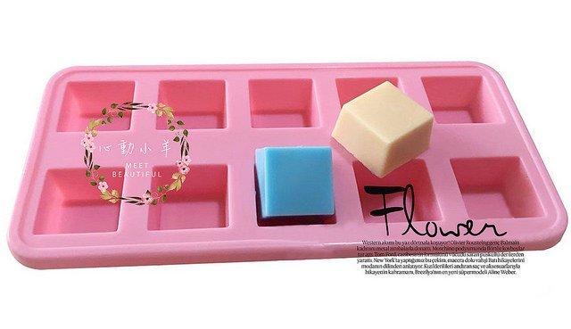 心動小羊^^可愛12連花草 矽膠模具 果凍模具 巧克力模具 布丁模具 手工皂模具 製冰盒 餅乾模具 烘焙模具 2